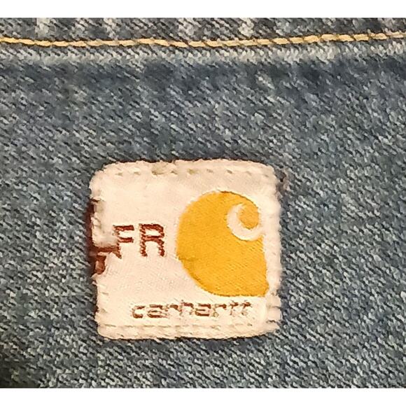 Men's Carhartt FRB13 Flame Resistant Blue Straight Leg Jeans Cat 2 Denim 38x31 - Picture 6 of 11